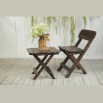 GARDEN CHAIR TABLE SET PROP