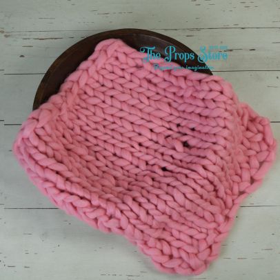 WOOLEN KNIT CHUNKY LAYER PINK