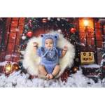 DUAL FUR ROMPER WITH CAP - Image 2