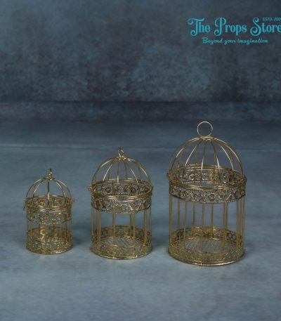 SMALL CAGE 3 PC GOLDEN