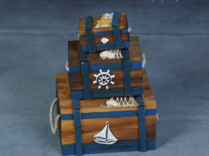 MARIN BOX 3 PCS BROWN