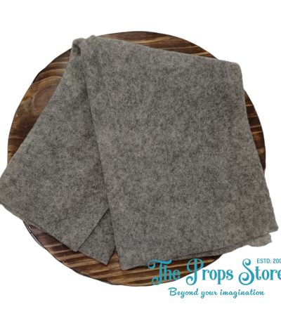 FELTED WRAP-GRAY