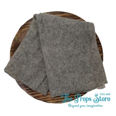 FELTED WRAP-GRAY