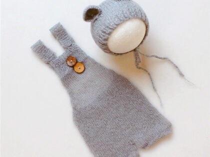 MOHAIR BONNET WITH JUMPSUIT