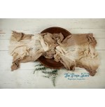 MUSLIN DUAL COLOUR WRAP BROWN