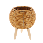 WOVEN BASKET PLANT STAND - Image 4