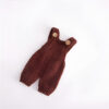 BABY KNITED SUSPENDER OUTFIT(COFFEE)