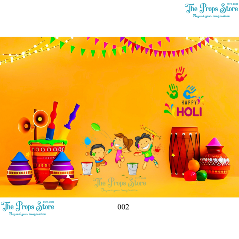 HOLI THEME-002 BABY PHOTOGRAPHY BACKDROPS