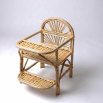 RUSTIC CANE HIGH CHAIR