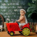 Wooden Tractor -RED - Image 3