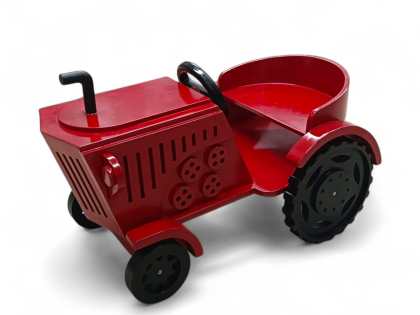 Wooden Tractor -RED
