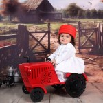 Wooden Tractor -RED - Image 2