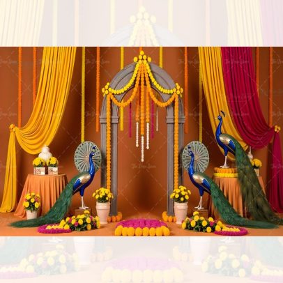 KRISHNA JANMASHTAMI THEME BACKDROP