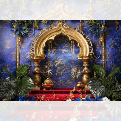 KRISHNA JANMASHTAMI THEME BACKDROP