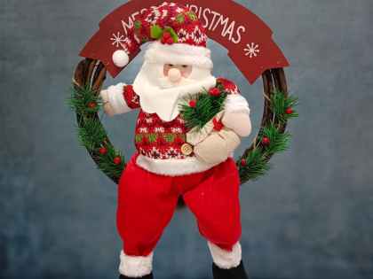 Santa Hanging Wreath