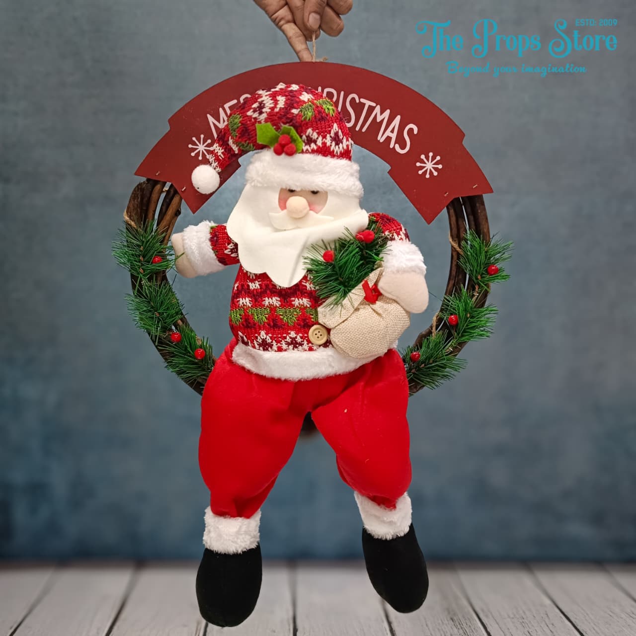 Santa Hanging Wreath