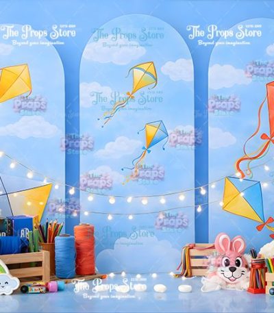 Makar Sankranti Festival Fabric Backdrop