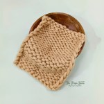 WOOL KNIT CHUNKY LAYER  LITE BROWN