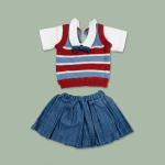 GIRL SCHOOL COSTUME SWEATER AND SHORTS