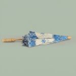 LACE UMBRELLA MEDIUM- BLUE - Image 3