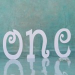 Cursive ONE Letter (White) - Image 2