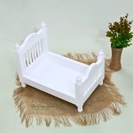 WOODEN WHITE BED