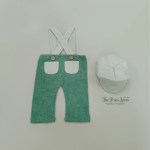 STRAP PANT & CAP - GREEN